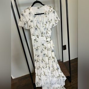 Floral wrap dress